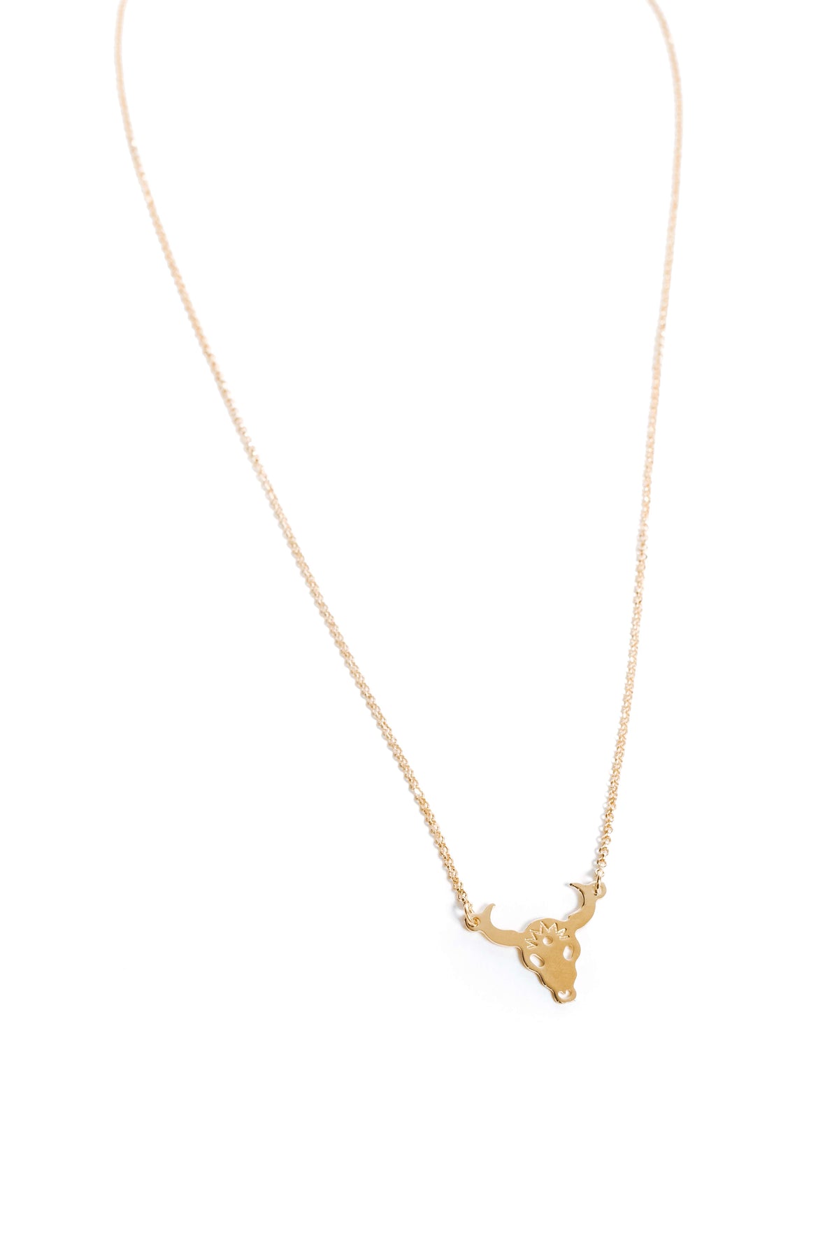 Grab the Bull Gold Pendant Necklace image 0