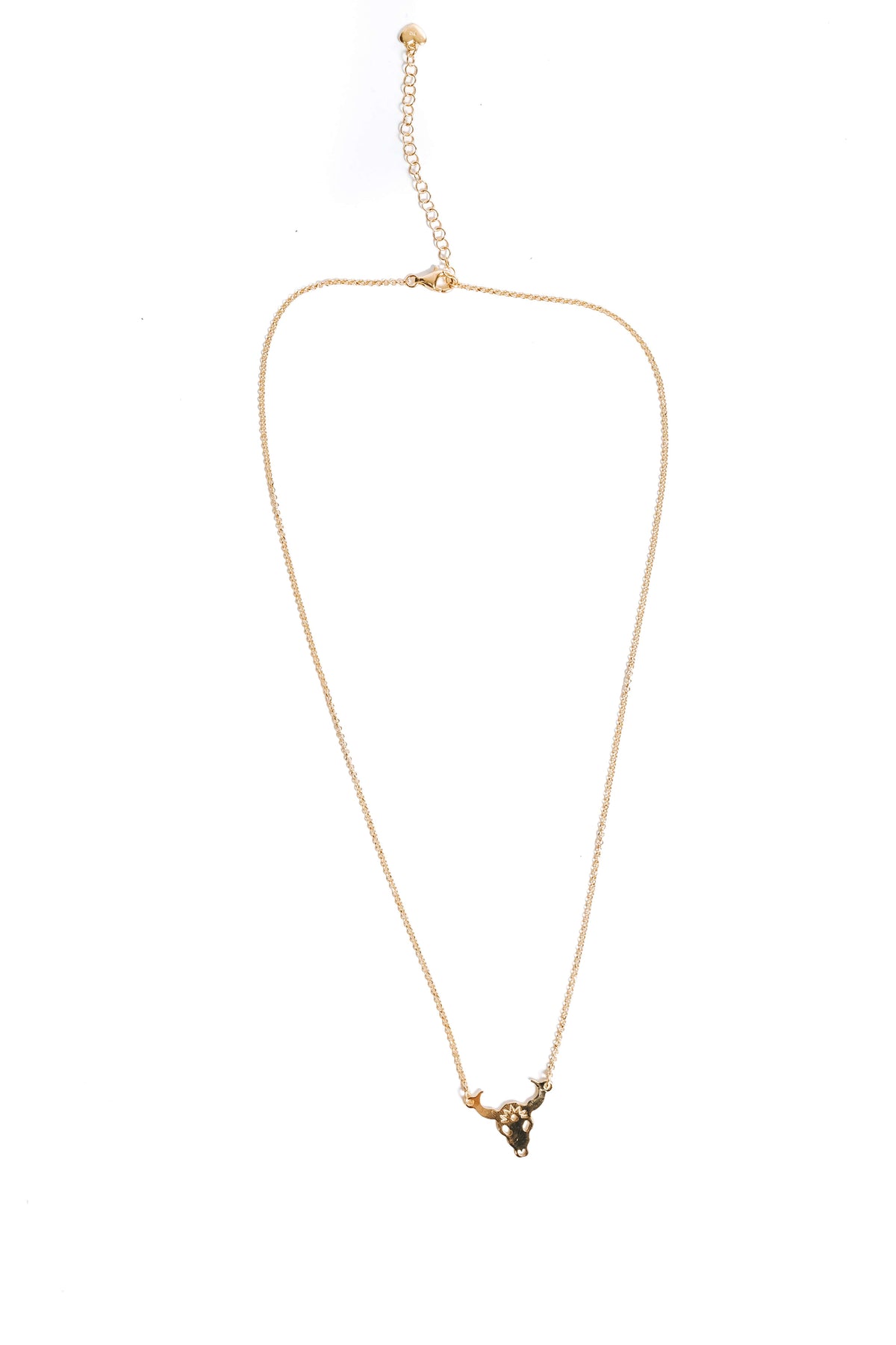 Grab the Bull Gold Pendant Necklace image 1