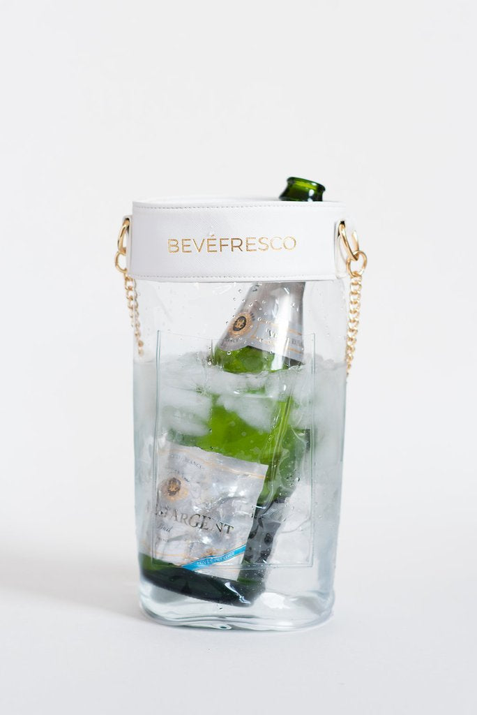 Wine Chilling Bag White & Gold | Bevefresco image 0