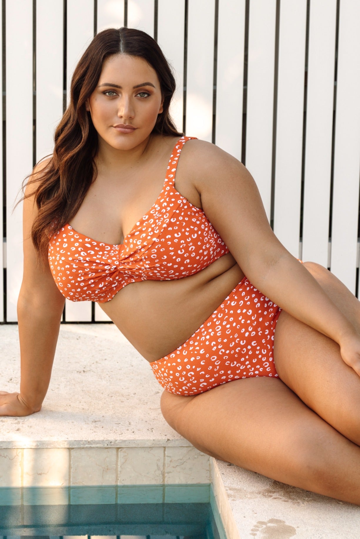 Cheetah Print High Waisted Bikini Bottoms | Artesands image 0