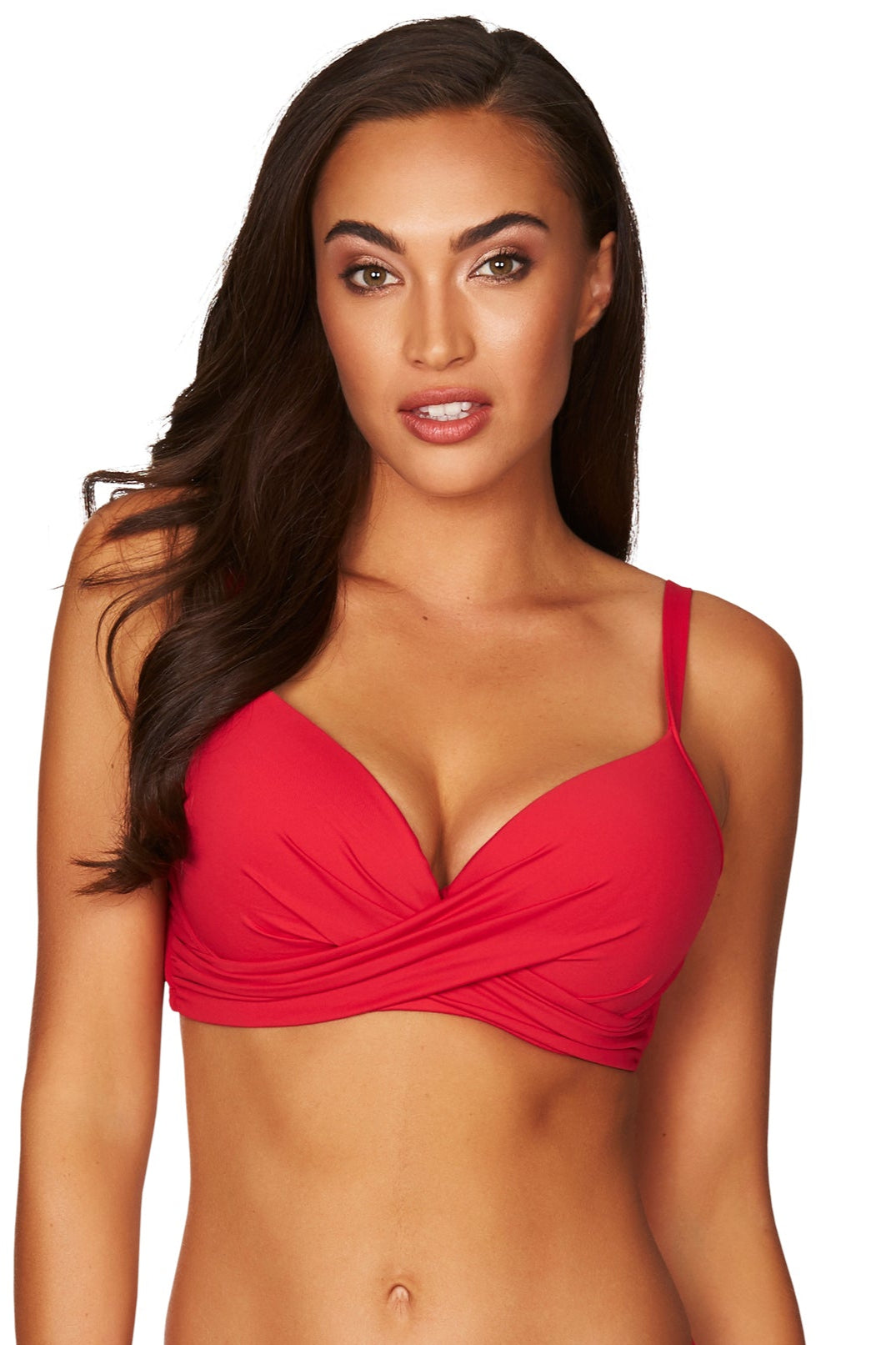 Red Underwire Bikini Top Sustainable | Sea Level Australia image 5