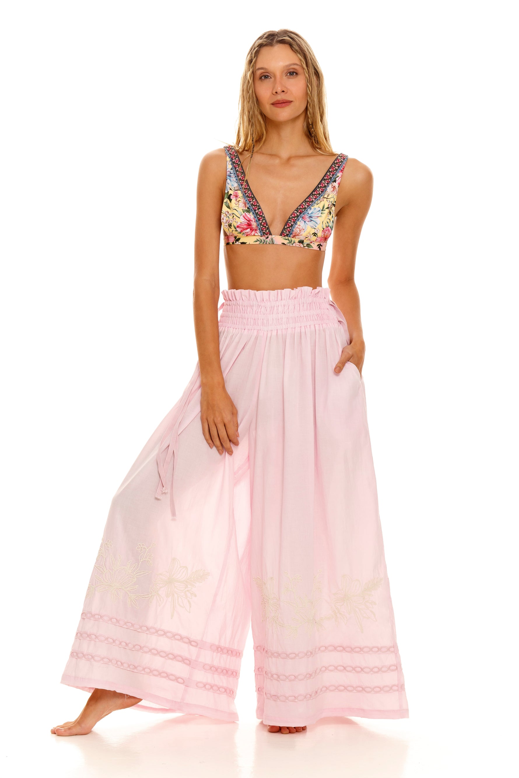 Wide Leg Cover Up Pants | Agua Bendita image 2