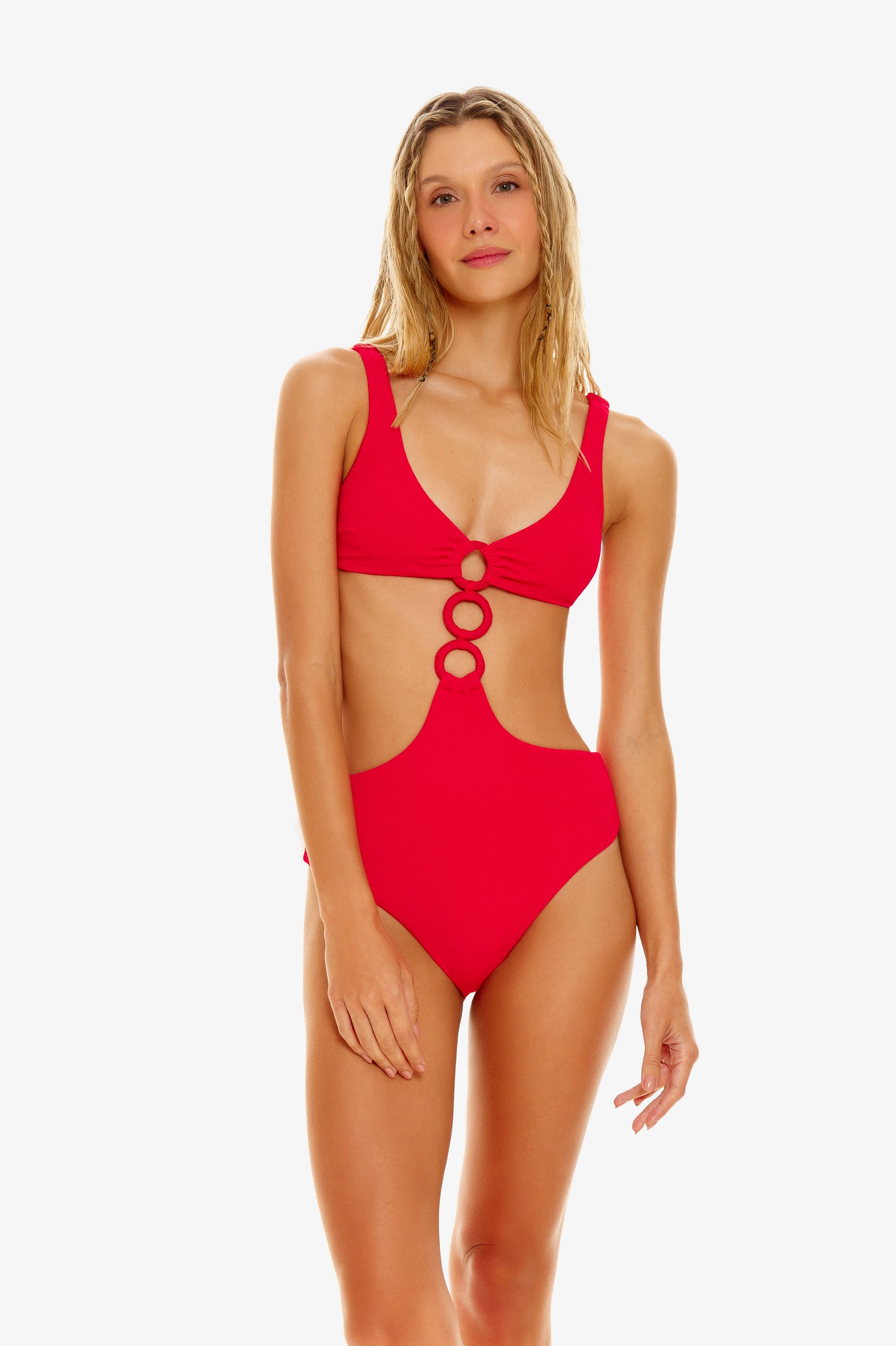 Side Cutout One Piece Swimsuit | Agua Bendita image 1