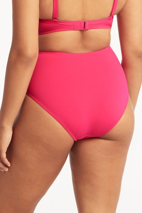 Pink High Waist Bikini Bottoms Sustainable | Sea Level Australia image 3
