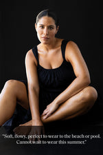 Black Maxi Dress With Pockets | Artesands image 12