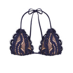 Navy Bikini Top Lace | PQ Swim image 5