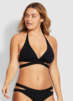 Strappy Bikini Top Black | Seafolly image 0
