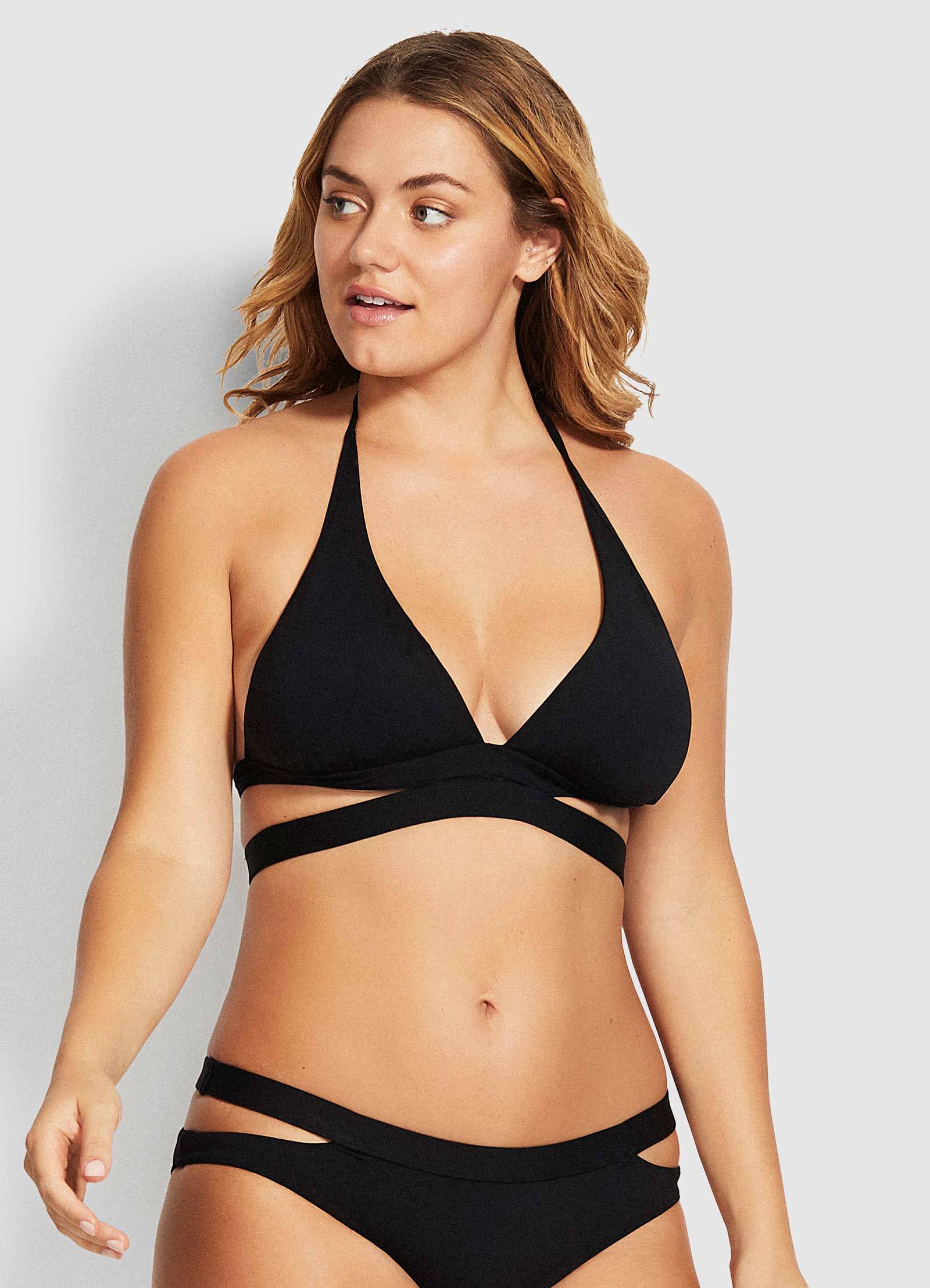 Strappy Bikini Top Black | Seafolly image 0