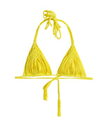 Yellow Triangle Bikini Top Macrame | PQ Swim image 10