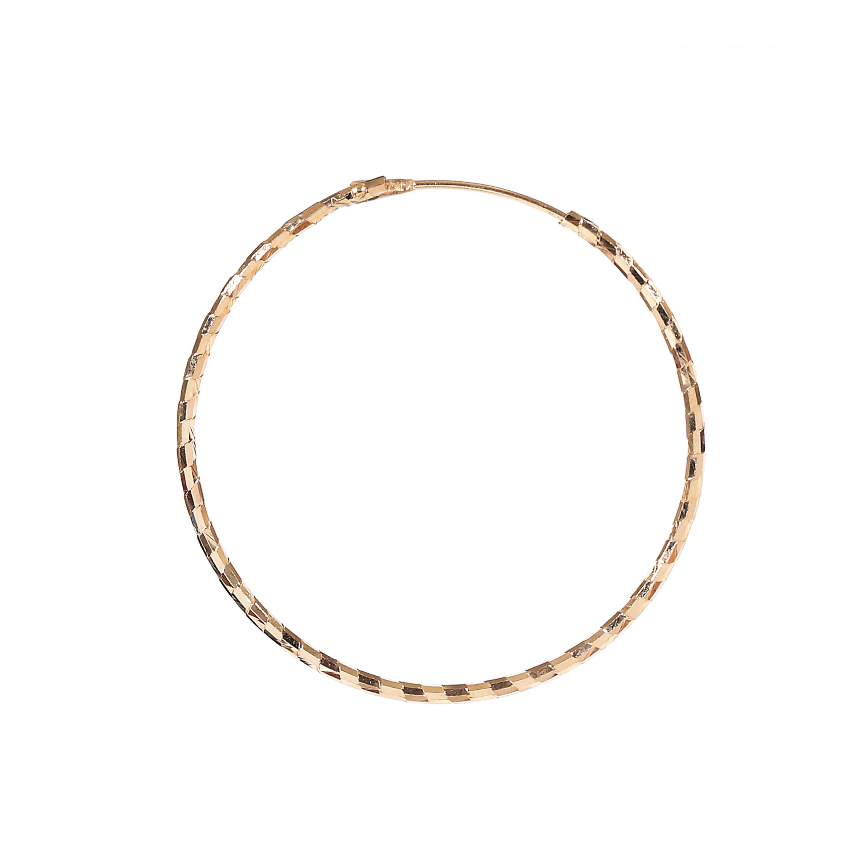 Gold Glitter Hoops image 1