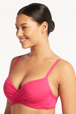 Pink Push Up Bikini Top Sustainable | Sea Level Australia image 3