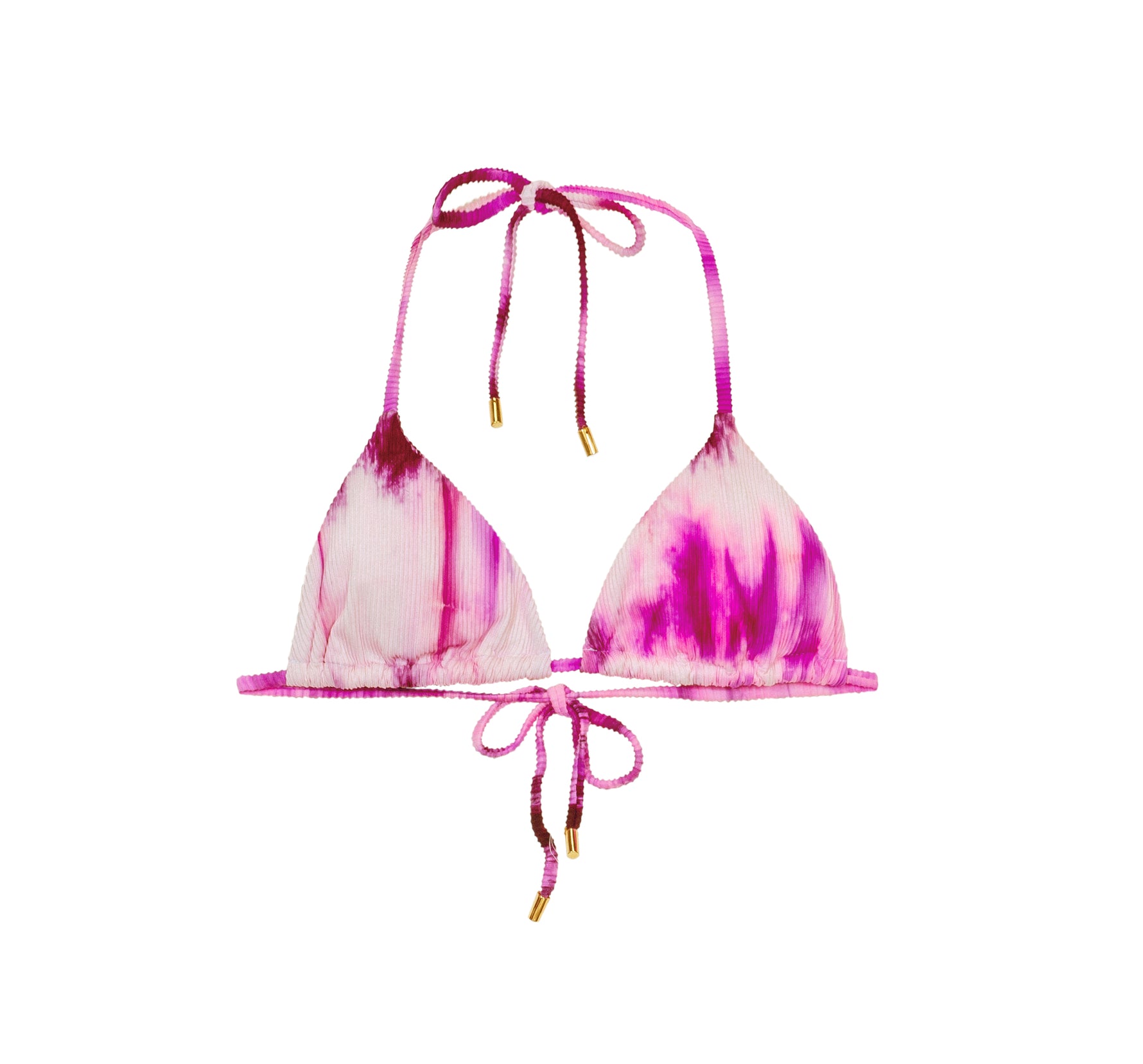 Pink Bikini Tie Dye Top | PQ Swim image 6