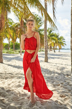 Cover Up Skirt Red | Peixoto image 0