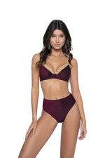 Burgundy Bikini Set | PQ Swim image 1
