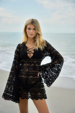 Swimsuit Cover Up Black Lace | PQ Swim image 3