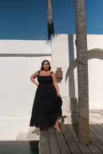 Black Maxi Dress With Pockets | Artesands image 8