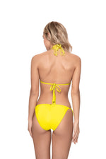 Yellow Triangle Bikini Top Macrame | PQ Swim image 4
