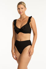 Black Underwire Bikini Top Sustainable | Sea Level Australia image 0