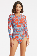 Long Sleeve Zip Swimsuit UV | Sea Level Australia image 0