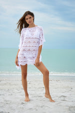 White Lace Beach Cover Up | PQ Swim image 0