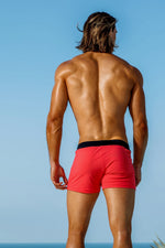 Red Short Swim Trunks | Sauvage Swimwear image 4