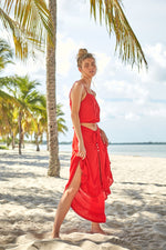 Cover Up Skirt Red | Peixoto image 3