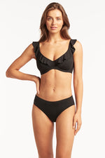 Black Underwire Bikini Top Sustainable | Sea Level Australia image 8