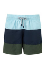 5 inch Board Shorts color block Palmacea Swimwear MAUA blue navy green color block stylish fashion travel swim shorts mens cool slimmer fit mid thigh length best quality durable goes with everything travelling shorts sailing designer cruising going out rich looking guy shorts charleston SC yacht day board shorts slick trending texas nashville good quality drawstring inner mesh lining quick drying cool vibe easy going beach look shorts unique sophisticated high society top dog look for dudes luxury legs day 