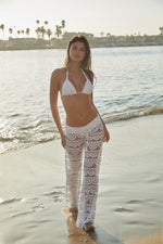 White Triangle Bikini Top Macrame | PQ Swim image 12