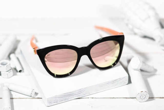 Rose Gold Mirrored Sunglasses | Brass & Unity image 5