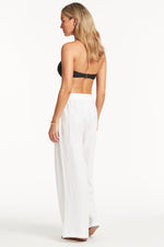 White Swimsuit Cover Up Pants | Sea Level Australia image 8
