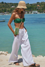 White Swimsuit Cover Up Pants | Sea Level Australia image 1