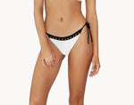 Black and White Bikini Bottoms Sustainable | PQ Swim image 1