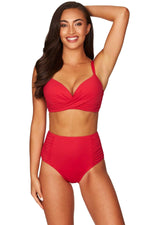 Red Underwire Bikini Top Sustainable | Sea Level Australia image 7