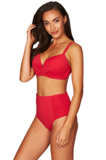 Red Underwire Bikini Top Sustainable | Sea Level Australia image 6