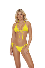 Yellow Triangle Bikini Top Macrame | PQ Swim image 5