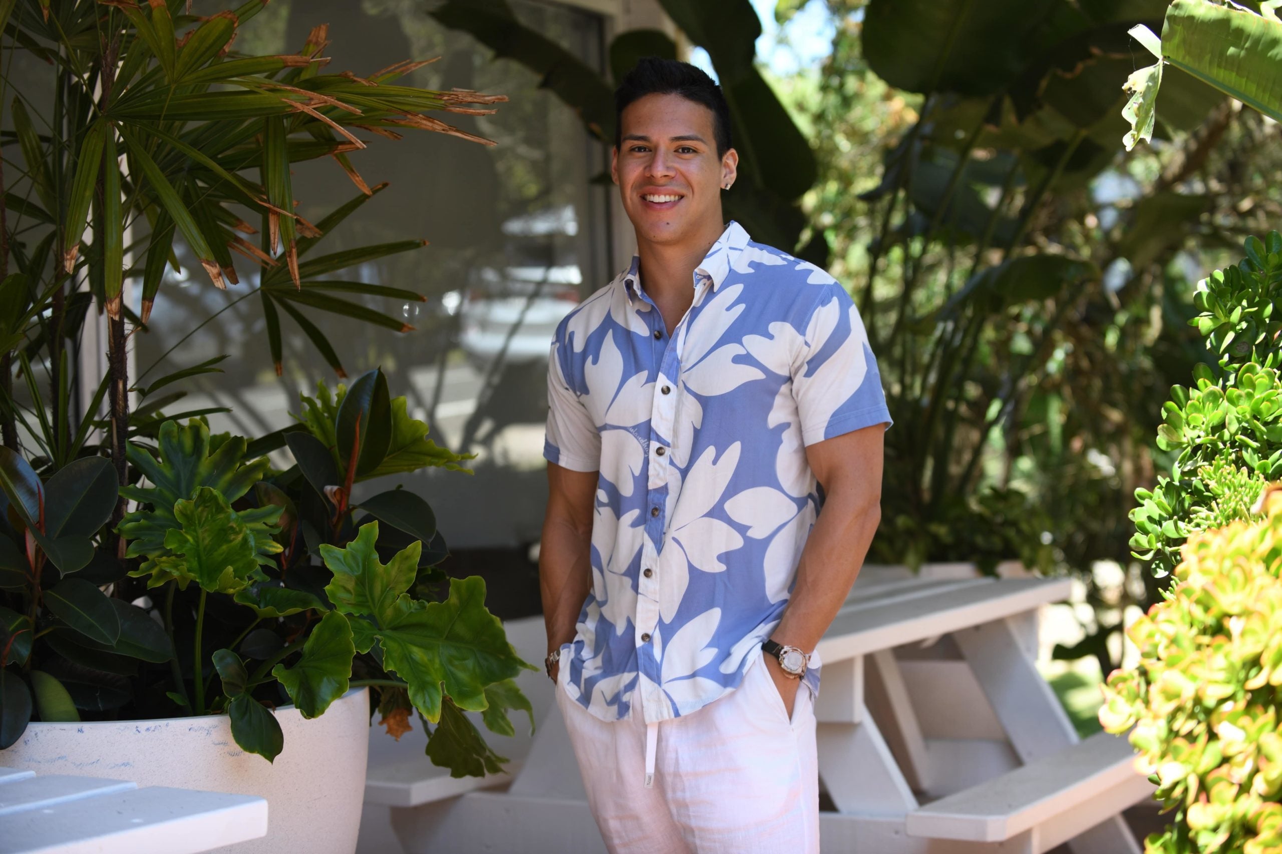 Floral Hawaiian Shirt | Island Haze image 1