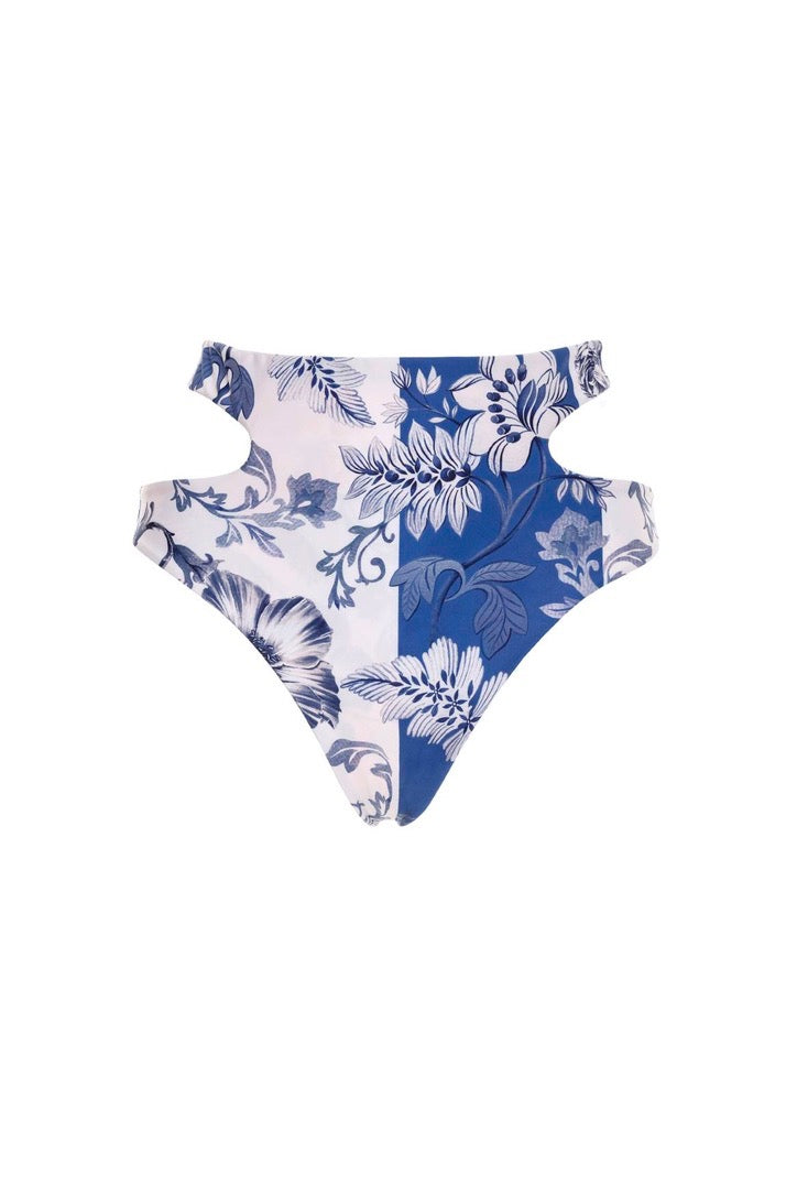 Reversible High Waist Bikini Bottoms | Agua Bendita image 14