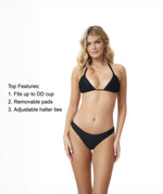 Triangle Bikini Top Black | PQ Swim image 3