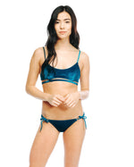 Velvet Bikini Top Blue | Elizabeth Jane image 5