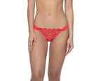 Red Lace Bikini Bottoms Cheeky | PQ Swim image 1