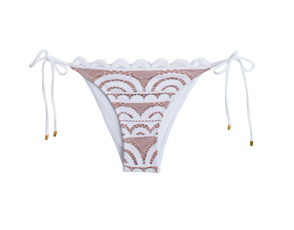 Cheeky White Bikini Bottoms Lace | PQ Swim image 12