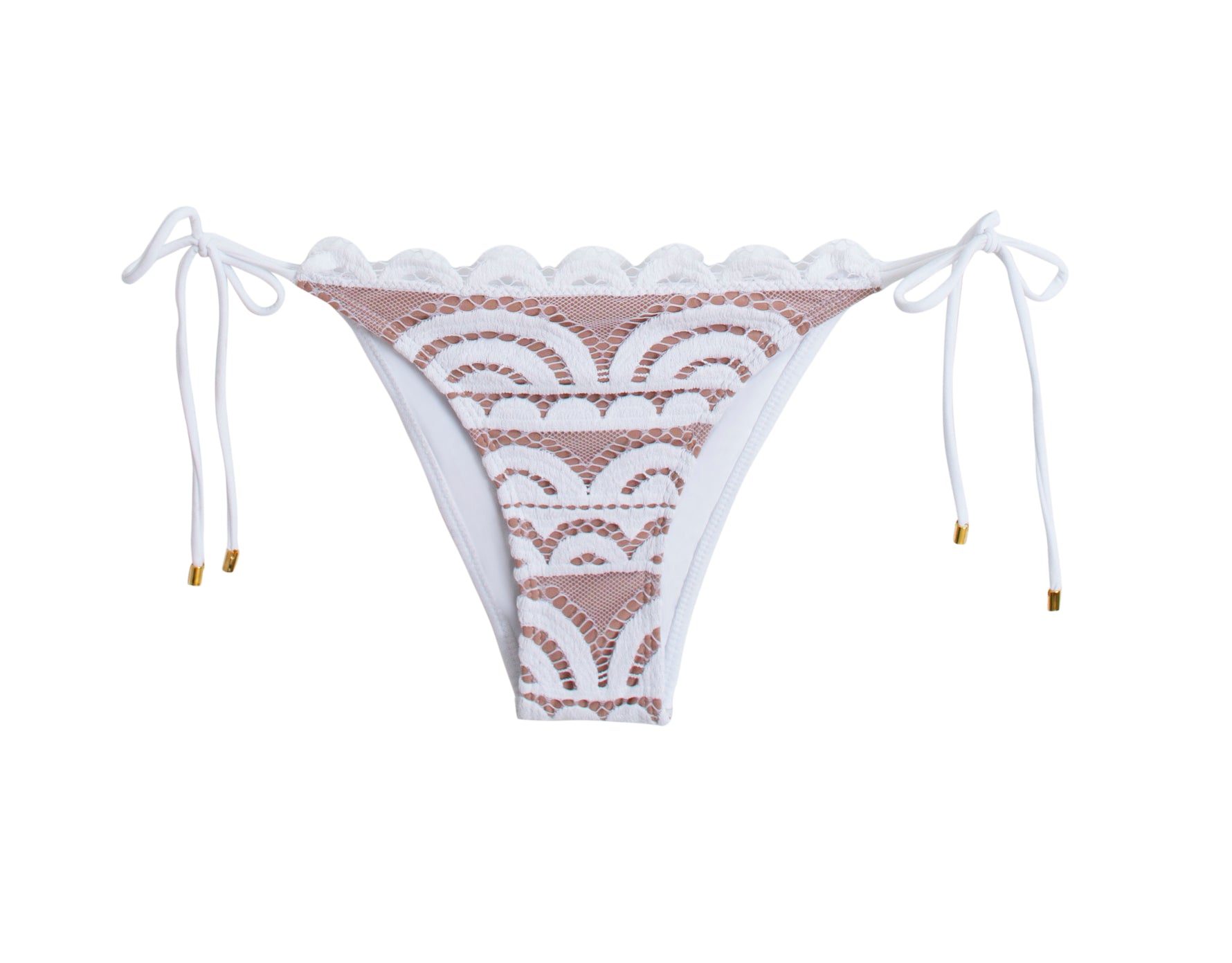 Cheeky White Bikini Bottoms Lace | PQ Swim image 12