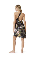 Black Floral Cover Up Convertible Sustainable | PQ Swim image 7