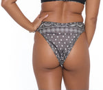Bandana Swimsuit Bottoms | Agua Bendita bandana swimsuit Mist Vita High Waisted Bikini Bottoms designer sale online USA best quality affordable cheeky clearance bikinis best website ladies swimsuits vacation getaway cheap good quality