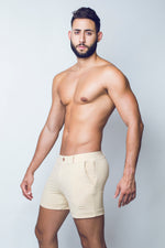 Euro Swim Trunks | 2erosbest mens swimwear website online usa canada S60 Bondi Series 3 Shorts Euro swim trunks 2 eros Swimwear cream swim shorts S L