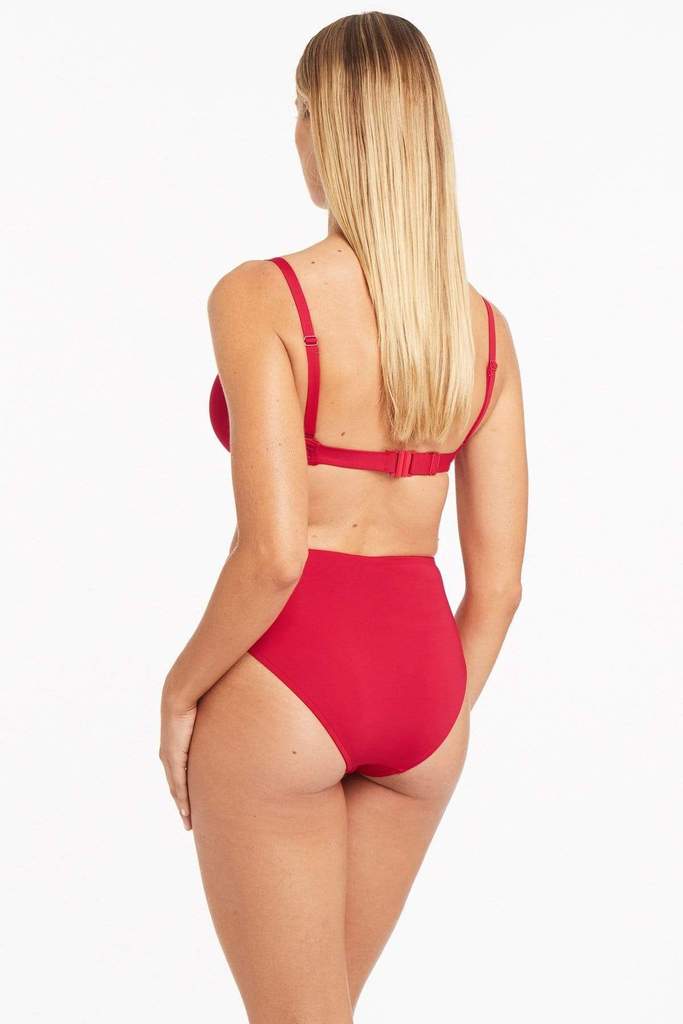 Bikini Bottoms High Waisted | Sea Level Australia Bikini good quality Tummy Control cute sexy buy online designer swimwear expensive brand name swimsuits women best bikini bottoms hide belly compression swimwear red high leg sophisticated stylish fashionable best online buy best mom bikinis canada usa fast shipping boutique swim ladies website full bottoms fashionable high cut leg slimming flattering luxury chic elegant fancy hide belly pooch mom best quality swimsuits ladies confident bikini red bright   