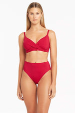 Bikini Bottoms High Waisted | Sea Level Australia Tummy Control High Waist Bikini Bottoms cute sexy pretty buy online designer swimwear good quality brand name swimsuits best bikini bottoms hide belly compression swimwear red good color fair skin sophisticated stylish fashionable where to buy good quality swimsuits online canada ships fast top rated website sun vixen swimwear good reviews full bottoms covers butt fashionable high leg holds stomach in slimming bikini bottoms belly flattening best belly pooch