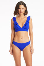 Cobalt Bikini Bottoms Sea Level Australia regular pant sustainable low rise bikini bottoms flattering full coverage bottoms sexy cute vacation swimsuits online unique elegant sophisticated expensive high end good quality bathing suits beach swim bottoms stylish eco friendly ladies fashionable fancy glamor designer chic boutique swim beautiful attractive beachwear hot high quality shopping enthusiast frequently purchases luxury online travel buff recycled fabric classy smart sexy socialite bright blue royal 