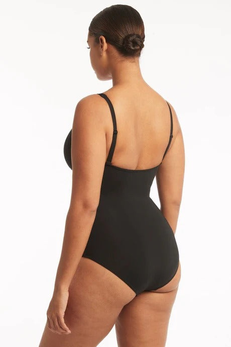 Compression One Piece Swimsuit Sustainable Sea Level Australia sexy designer swimwear online USA pretty mom swimsuit luxury high quality tummy control full bottoms elegant beautiful glamorous cleavage luxurious look ladies fancy celebrity swimsuit stylish fashionable sophisticated feminine flattering wealthy looking expensive well made reputable online swimwear highly rated good cleavage bathing suit hides belly pooch ruched front slimming waist cinching supportive swimsuit for sagging breasts lifts buy now
